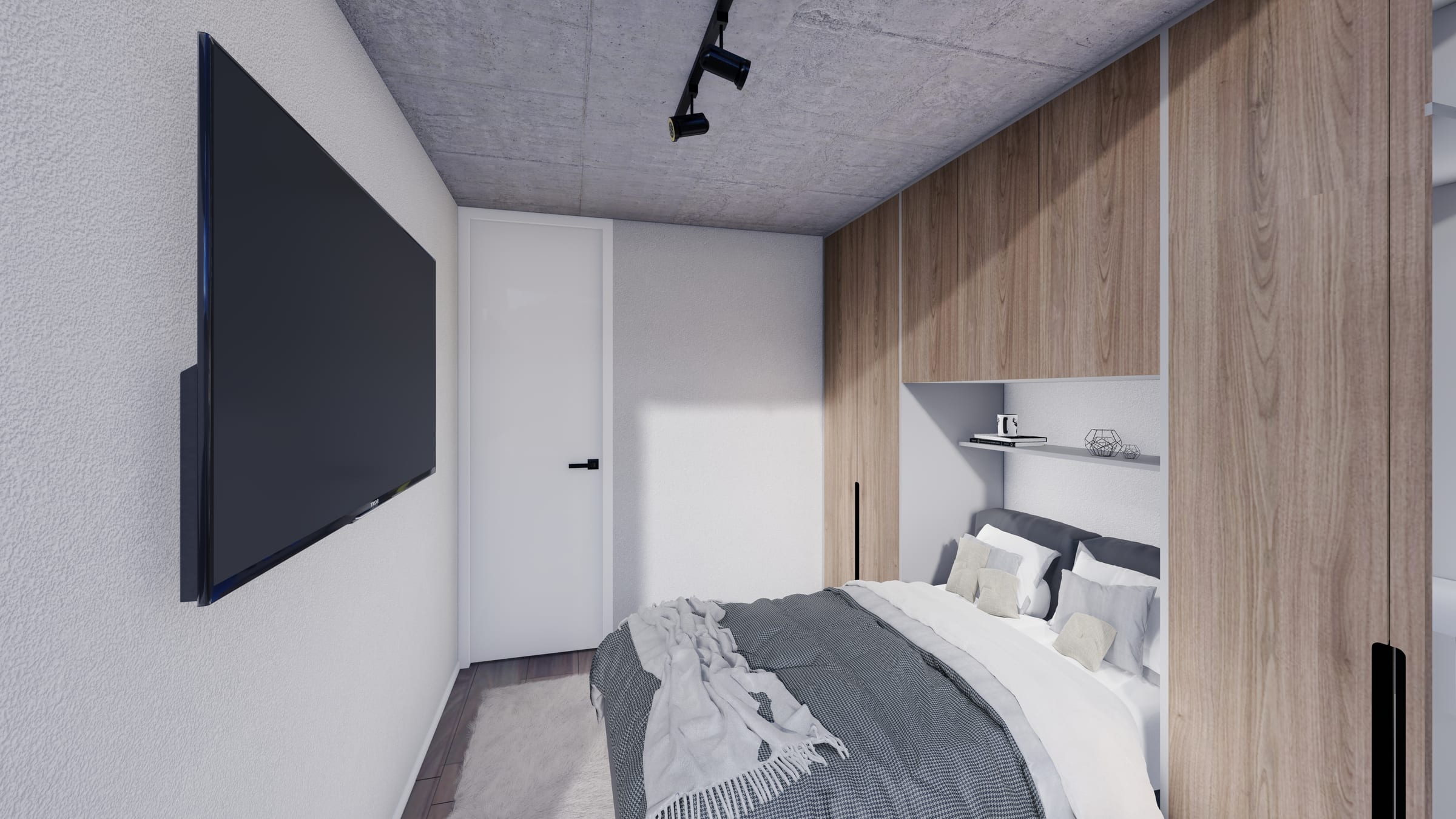 Sala comedor estilo industrial con concreto expuesto — APLOSS Colombia