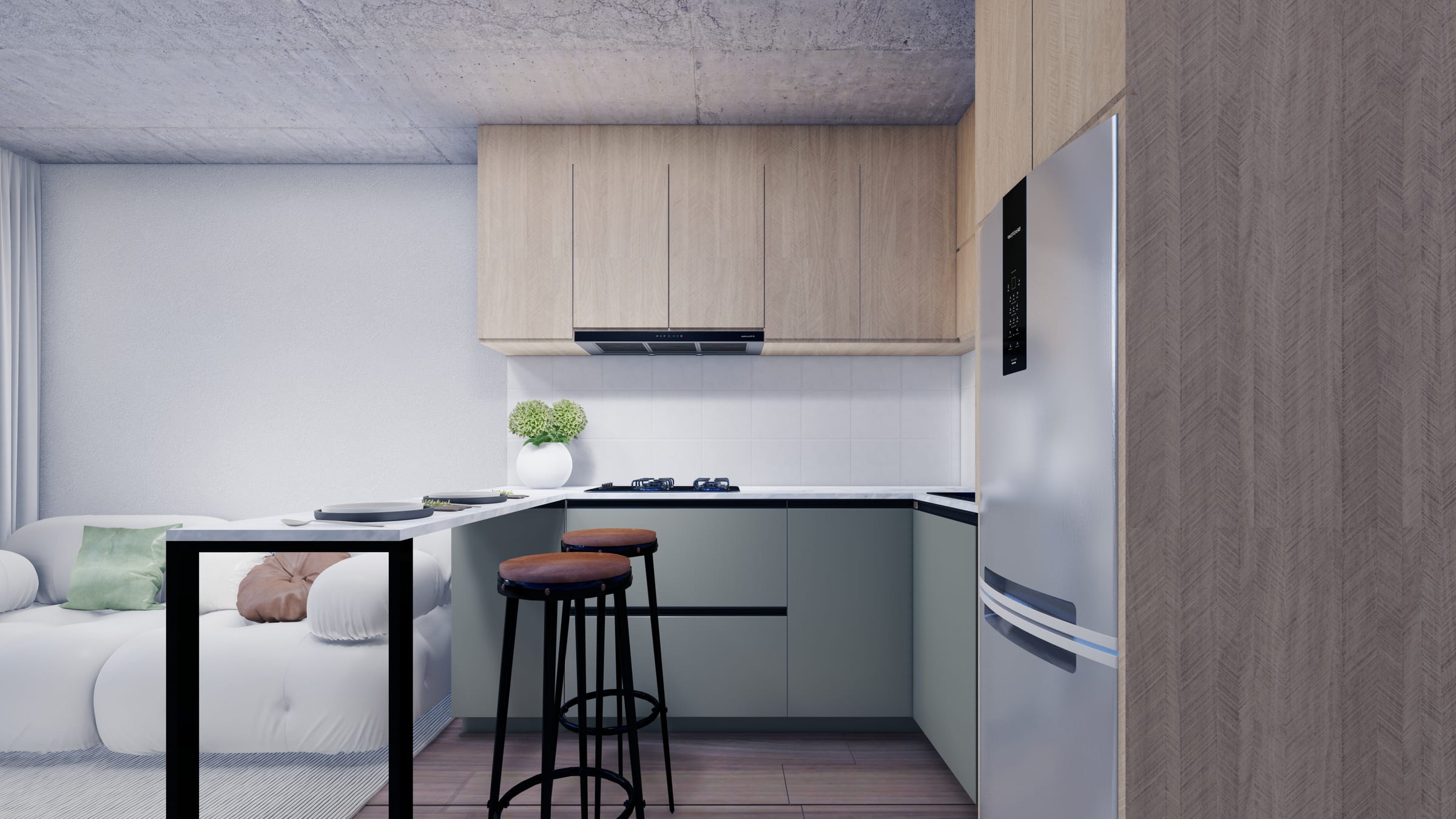 Vista general — Apartamento Masurén — Interiorismo residencial — APLOSS Bogotá