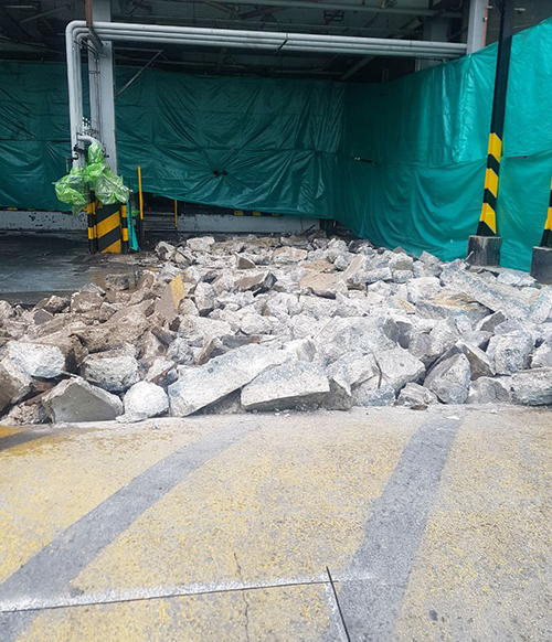 Materiales y terminaciones — Chevron — Cimentación y pilotaje
