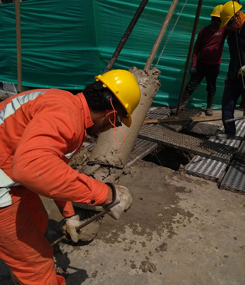 Espacio entregado — Chevron — Cimentación y pilotaje — APLOSS